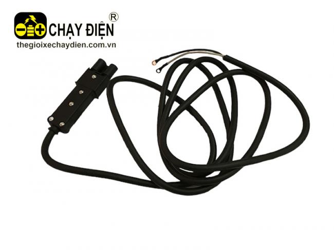 Cụm dây giắc cắm sạc xe điện Yamaha Đen mờ