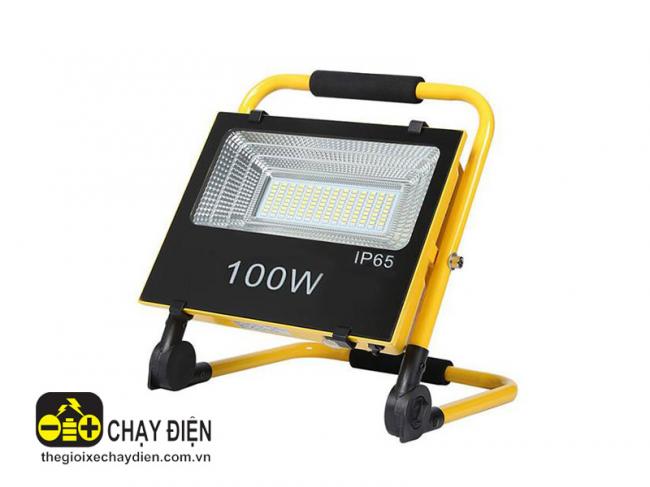 Đèn pha đa năng dùng năng lượng mặt trời GV-FL100S 100W Vàng