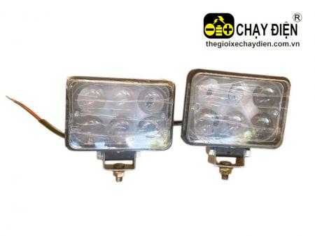 Đèn pha ô tô điện 12V 6 bóng led