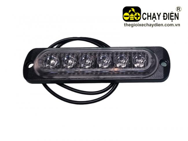 Đèn xi nhan xe điện điện du lịch 12V 6 bóng led Đen mờ