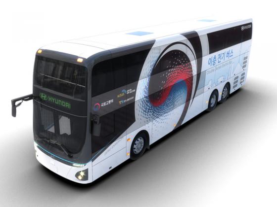 Hyundai Motor ra mắt xe buýt điện hai tầng đầu tiên của công ty