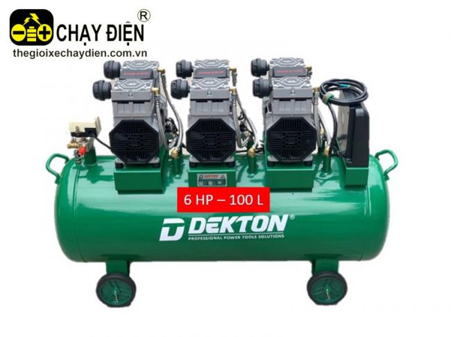 Máy nén khí DEKTON DK 59-100 - 100L - 6 HP (không dầu) Xanh lá