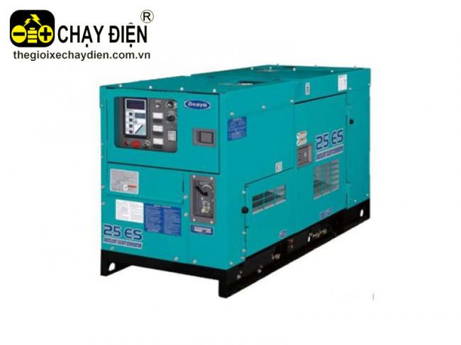 Máy phát điện Denyo DCA-25ESI động cơ ISUZU Xanh quân đội