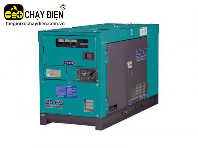 Máy phát điện Denyo DCA-25ESK (động cơ KUBOTA) Xanh quân đội