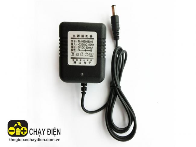 Sạc ô tô điện trẻ em 6V-500mA Đen bóng