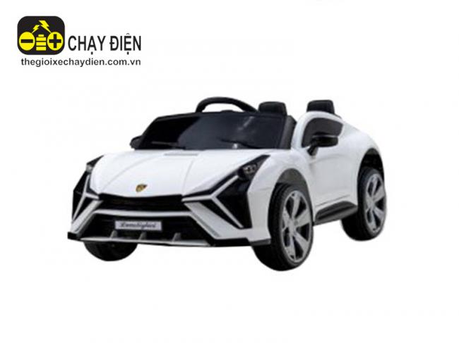 Siêu xe điên trẻ em Lamborghini HZBB 866 Trắng