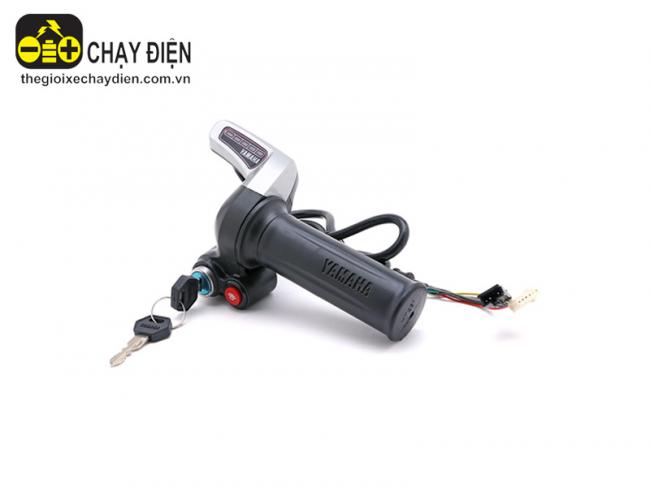 Tay ga xe đạp điện Yamaha H4 2 giắc --