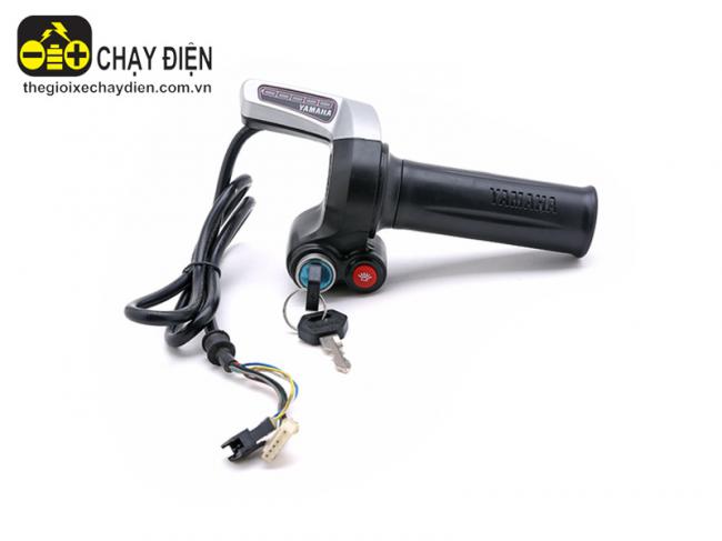 Tay ga xe đạp điện Yamaha H4 2 giắc --