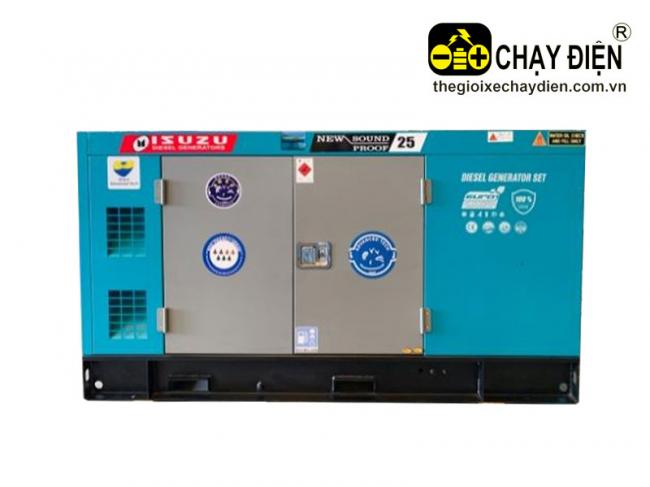 Tổ máy phát điện ISUZU 3 Pha 25 KVA Xanh ngọc