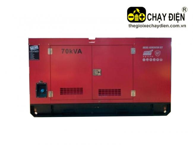 Tổ máy phát điện ISUZU 3 Pha 70 KVA Đỏ đen