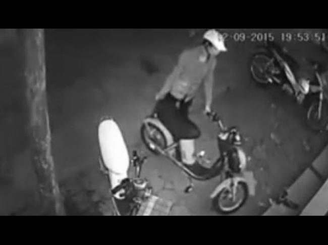 Tổng hợp các clip trộm xe đạp điện