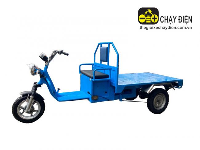 Xe 3 bánh điện chở gạch EV X2 Xanh dương