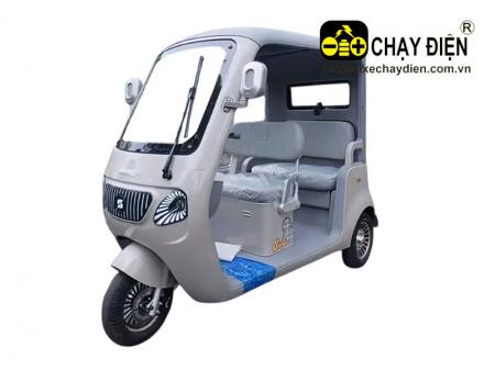 Xe 3 bánh điện 2 hàng ghế 5 chỗ ngồi , mái che, cam lùi Vnbike J7