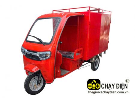 Xe 3 bánh điện chở hàng thùng kín N700