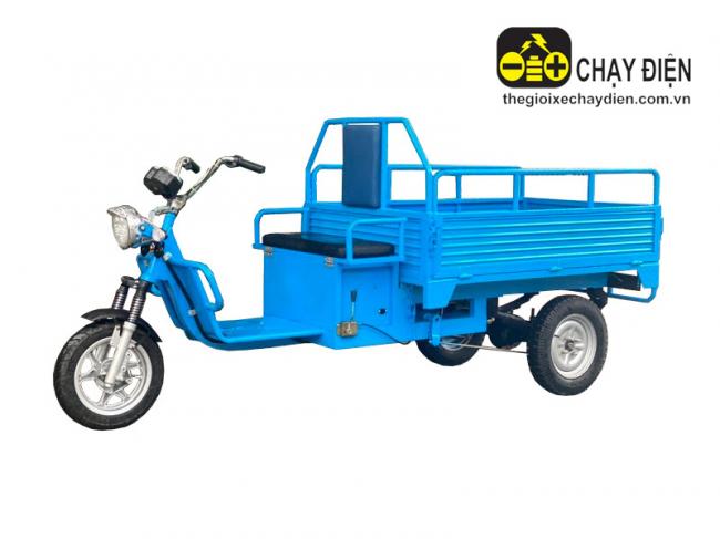 Xe 3 bánh điện chở hàng EV X3 Xanh dương