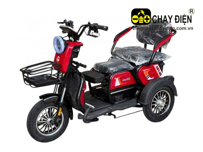 Xe 3 bánh điện TKYO E9 PRO Đỏ đen