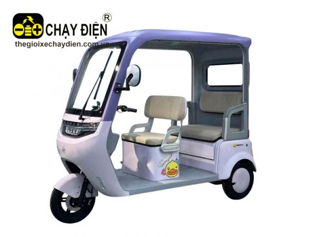 Xe 3 bánh điện YABO Nice mái che 2 hàng ghế Khoai môn