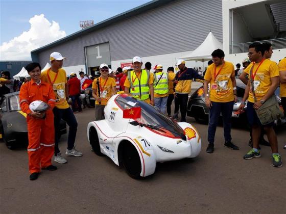 Xe chạy điện Việt Nam vô địch cuộc thi xe tiết kiệm nhiên liệu Châu Á