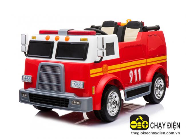 Xe cứu hỏa điện trẻ em BJ911 Đỏ