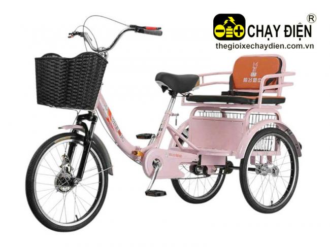 Xe đạp 3 bánh Smart D1 Hồng cánh sen