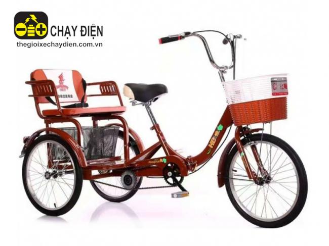 Xe đạp ba bánh cho người già HY20-20 Đỏ