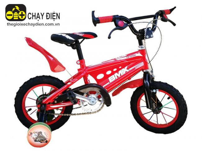 Xe Đạp BMX 12 Inch Căm Honda, Decal Nước Đỏ