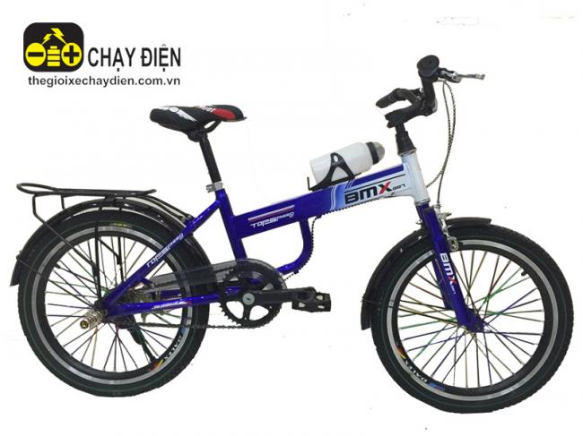 Xe đạp Bmx 20inch căm Honda Xanh dương trắng