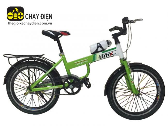 Xe đạp Bmx 20inch căm Honda Xanh lá trắng