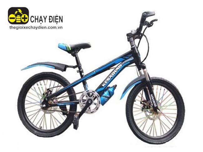 Xe đạp địa hình bmx 549 Kesaihao 20 Inch 2 thắng đĩa không đề Xanh dương đen