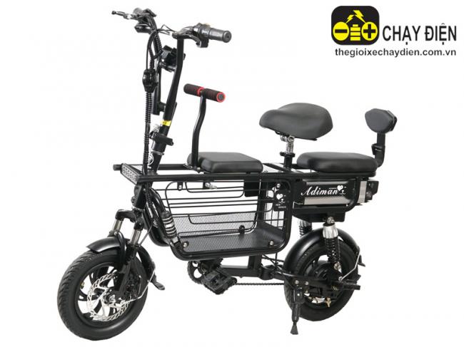 Xe đạp điện Adiman X1 48V-10A Đen bóng