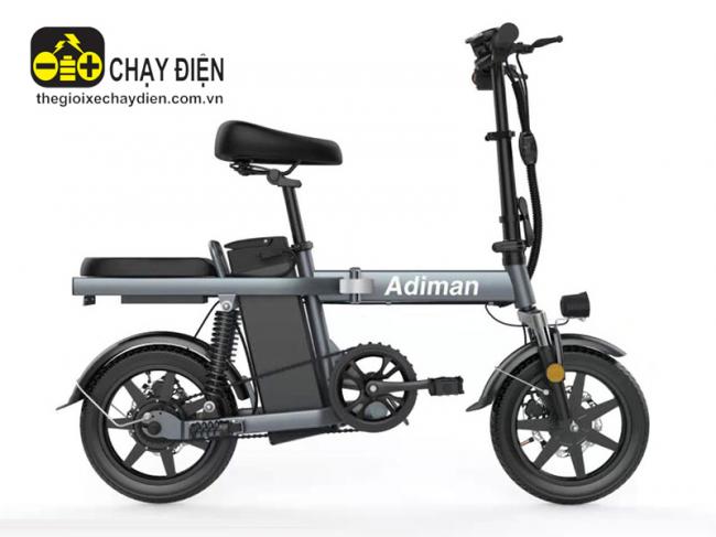 Xe đạp điện Adiman M1 48V-8A Xám