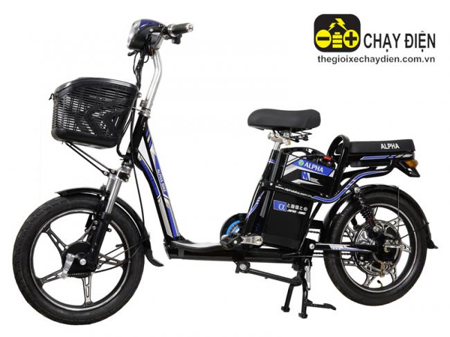 Xe đạp điện Alpha Mini Xanh dương đen