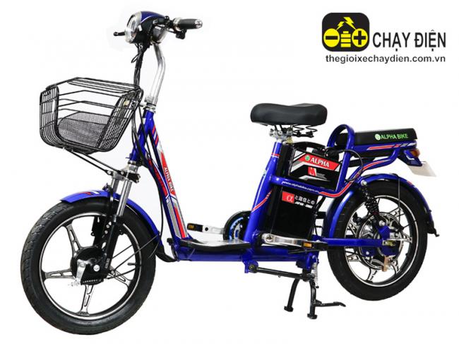 Xe đạp điện Alpha Mini Xanh dương