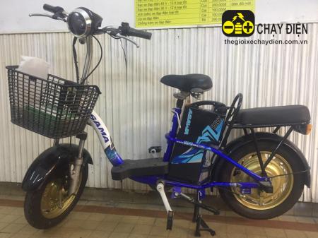 Xe đạp điện Asama EBK cũ màu xanh