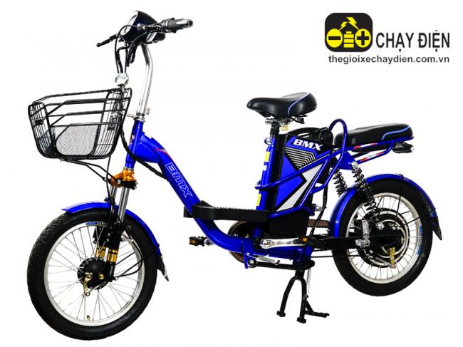 Xe đạp điện Azi Bike CBR 18inh bánh tăm Xanh dương