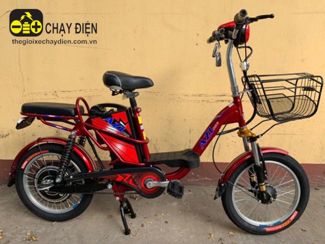 Xe đạp điện Azi Bike CBR 18inh bánh tăm Đỏ