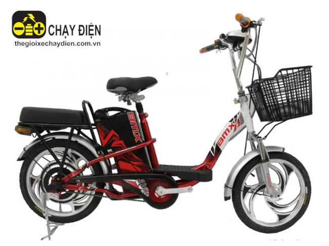 Xe đạp điện Bmx 18 inch Đỏ trắng