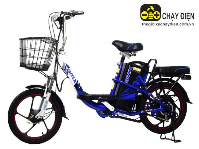 Xe đạp điện Bmx 18 inch Xanh dương trắng