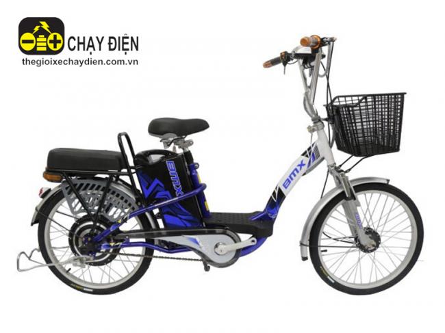 Xe đạp điện Bmx 22 inch Xanh dương trắng