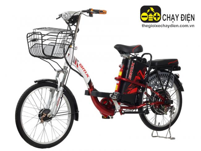 Xe đạp điện Bmx 22 inch Đỏ trắng