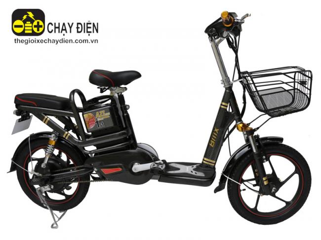 Xe đạp điện Bmx AZI Carbon Đen bóng