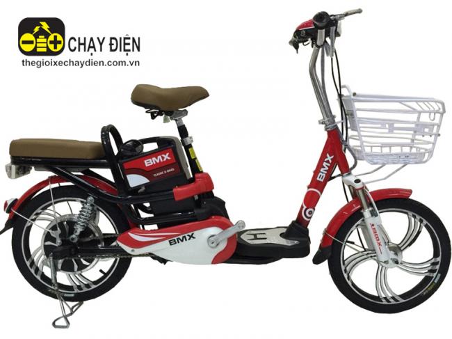 Xe đạp điện Bmx Classic nhún sau 18 inch Đỏ đen