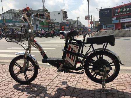 Xe đạp điện Bmx inox màu 50% 18inch cũ