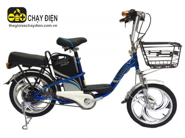 Xe đạp điện Bmx Inox màu 18inch Xanh dương