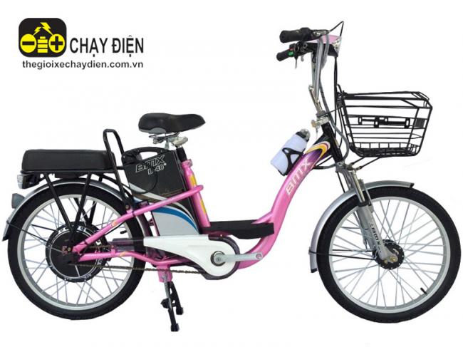 Xe đạp điện Bmx khung sơn 22 inch Hồng