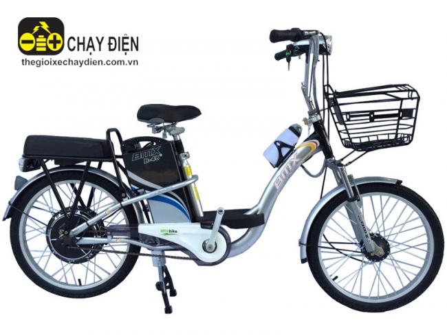 Xe đạp điện Bmx khung sơn 22 inch Bạc