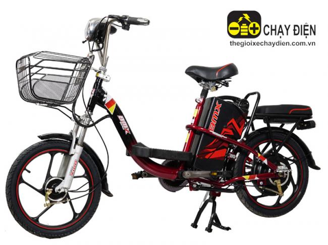 Xe đạp điện Bmx khung sơn vành 18 Đỏ đen