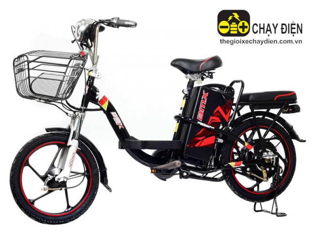 Xe đạp điện Bmx khung sơn vành 18 Đen bóng