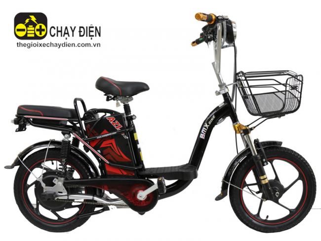 Xe đạp điện Bmx Super nhún sau 18inh Đen bóng