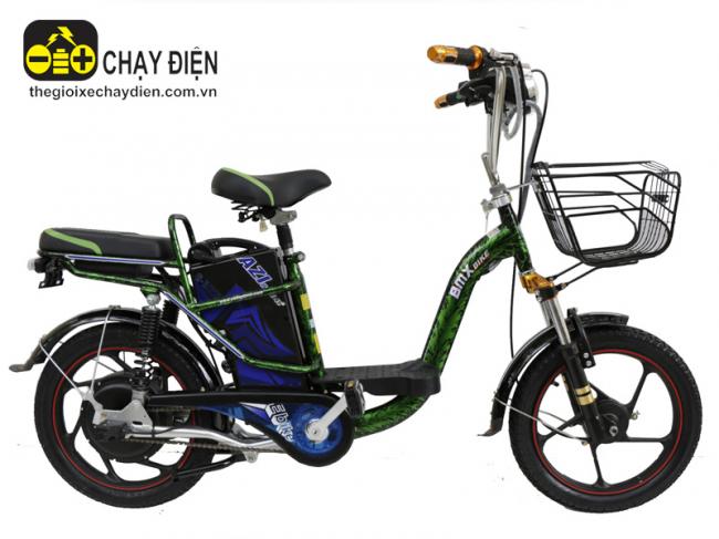 Xe đạp điện Bmx Super nhún sau 18inh Xanh lá